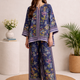 Indigo Cascade Navy Blue Co-ord Set