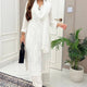 Premium White Maslin Embroidered Kurti Set with Palazzo & Dupatta