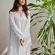 White Georgette Chikankari Embroidery Kurta With Pant And Dupatta For Women